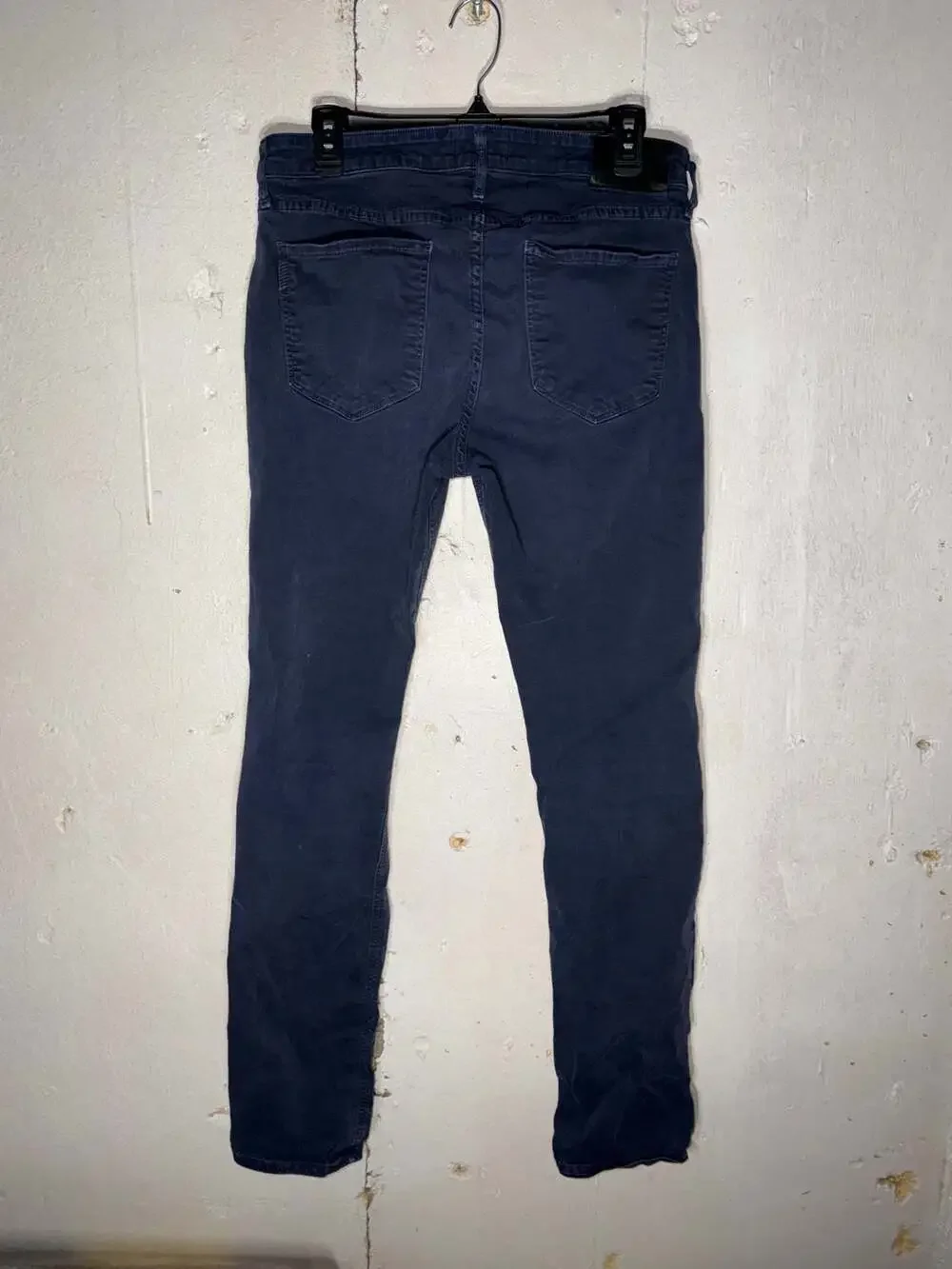PAIGE Men's Size 31 Federal Slim Straight Leg Corduroy Pants Navy Blue